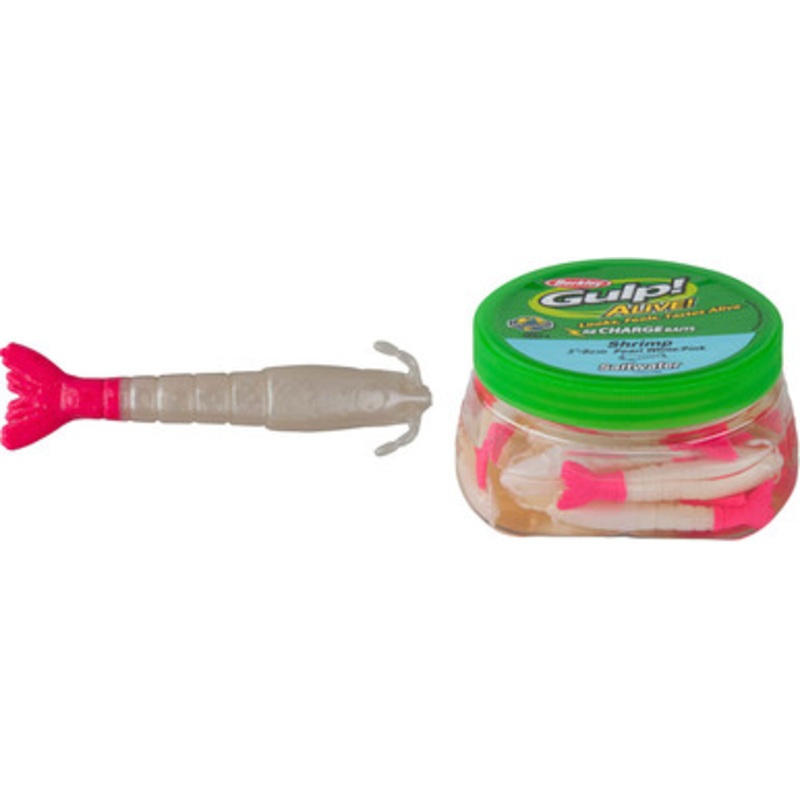 Berkley GAPSHR3 11oz Gulp Alive 3'' Shrimp Pearl White/Pink