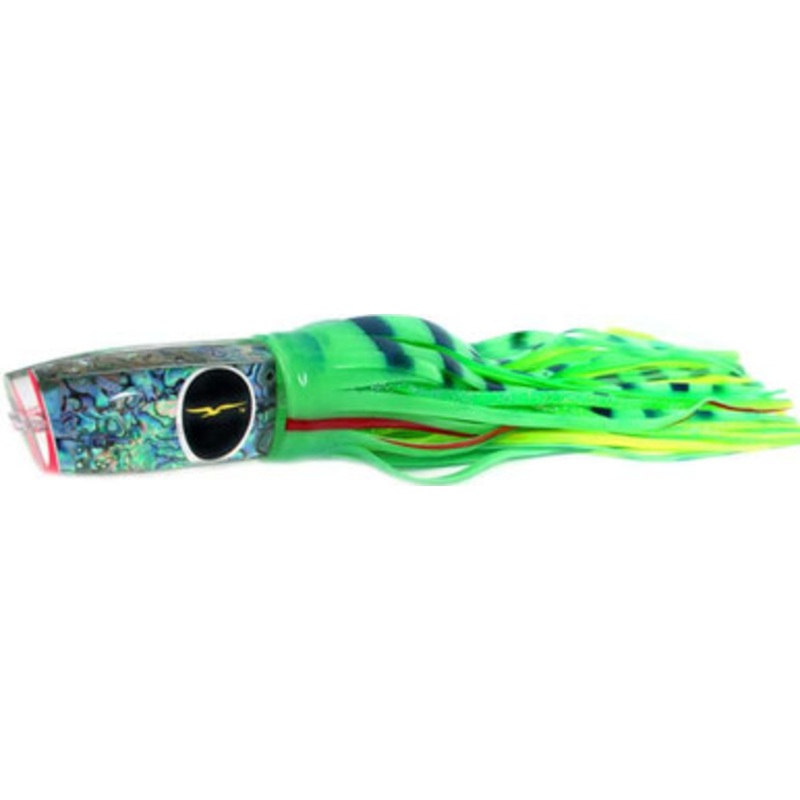 Black Bart Heavy Tackle Lures Super Plunger Glow/Green Chartreuse Dot GLO/GCD