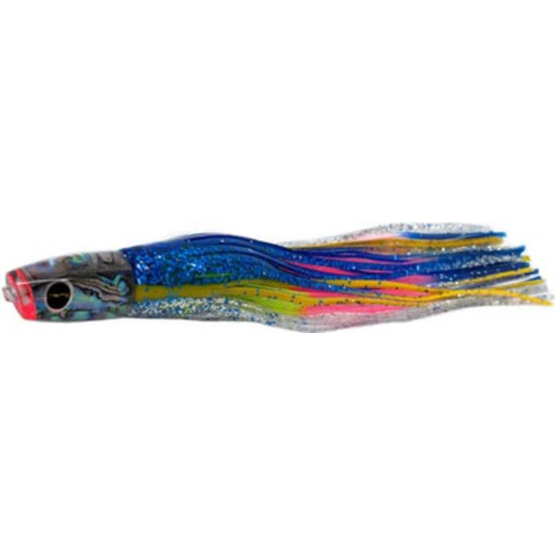 Black Bart Lures Light Tackle Lures Costa Rican Plunger Blue Yellow/Rainbow BLY/RA