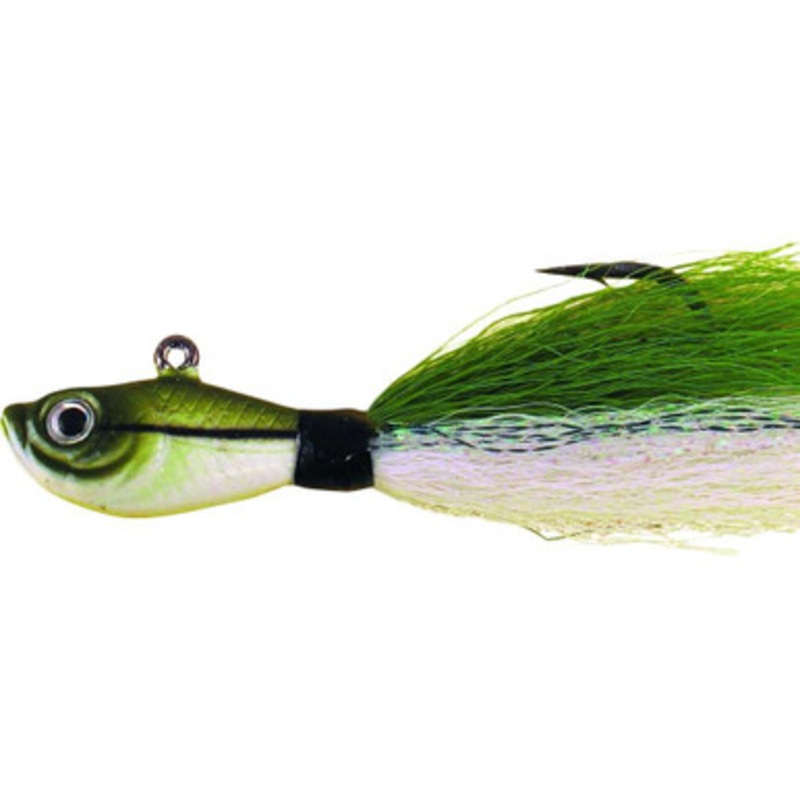 SPRO Prime Bucktail Jig - 1/4oz - Sand Eel Green