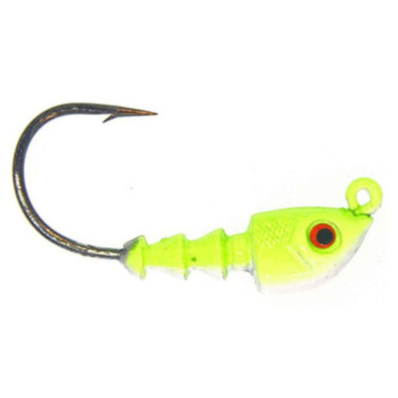 Bass Assassin JA06 1/8oz Jighead Lure JA06005 Chartreuse Flash