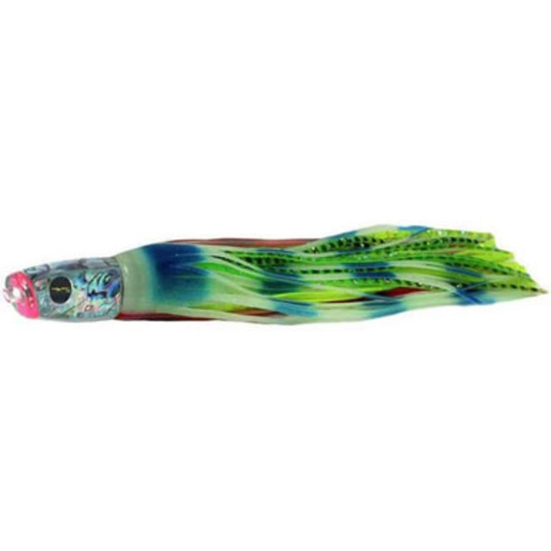 Black Bart Lures Light Tackle Lures Costa Rican Plunger Glow/Green Chartreuse Dot GLO/GCD