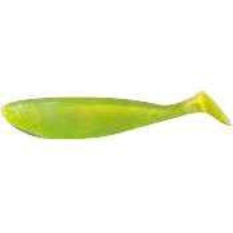 9er's 35 6'' Shad Replacement Pack - 3512FLO Chartreuse Flourescent