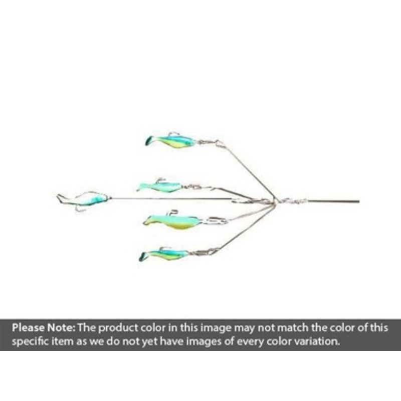 9er's 402 7'' 4 Arm Shad Rig Lure - 4024CHT Chartreuse