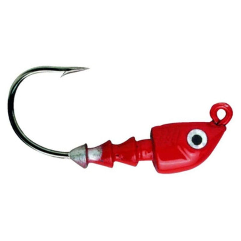 Bass Assassin JA07 1/4oz Jighead Lure JA07002 Red