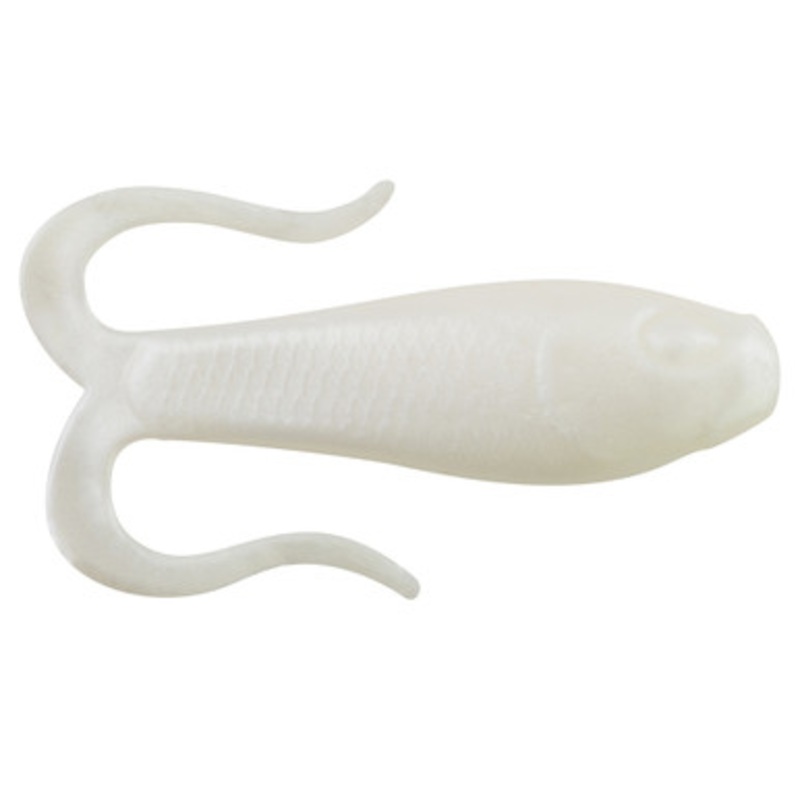 Berkley Gulp! Saltwater Doubletail Swimming Mullet 3in - Pearl White