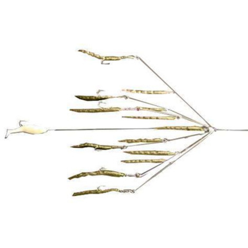9er's 365 7'' 6 Arm N.E. Eel Rig Lure - 3658NAT Natural