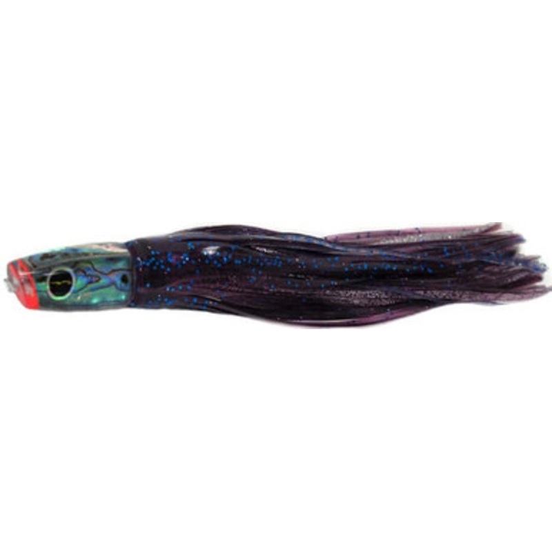Black Bart Lures PUF-PBD Purple Blue Fleck/Purple Blue Dot Costa Rican Plunger Light Tackle Skirted Lure