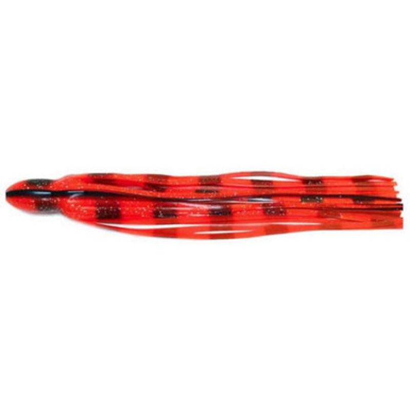 Black Bart S6 15in Lure Replacement Skirts Orange Bar Hologram (OR)