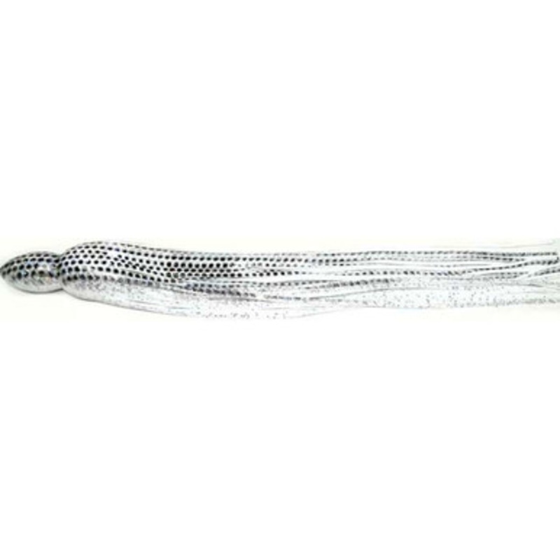 Black Bart S7 17in Lure Replacement Skirts White Dot (WBD)