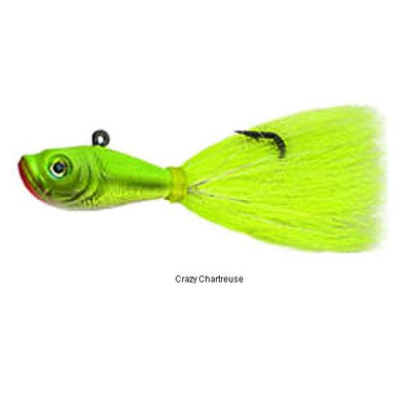 SPRO Prime Bucktail Jig - 6oz - Crazy Chartreuse