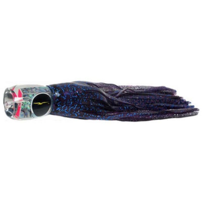 Black Bart Lures PUF-PBD Purple Blue Fleck/Purple Blue Dot Abaco Prowler Heavy Tackle Skirted Lure