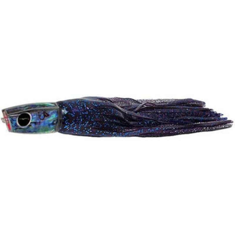 Black Bart Lures PUF-PBD Purple Blue Fleck/Purple Blue Dot Big Rock Plunger Medium/Heavy Tackle Skirted Lure