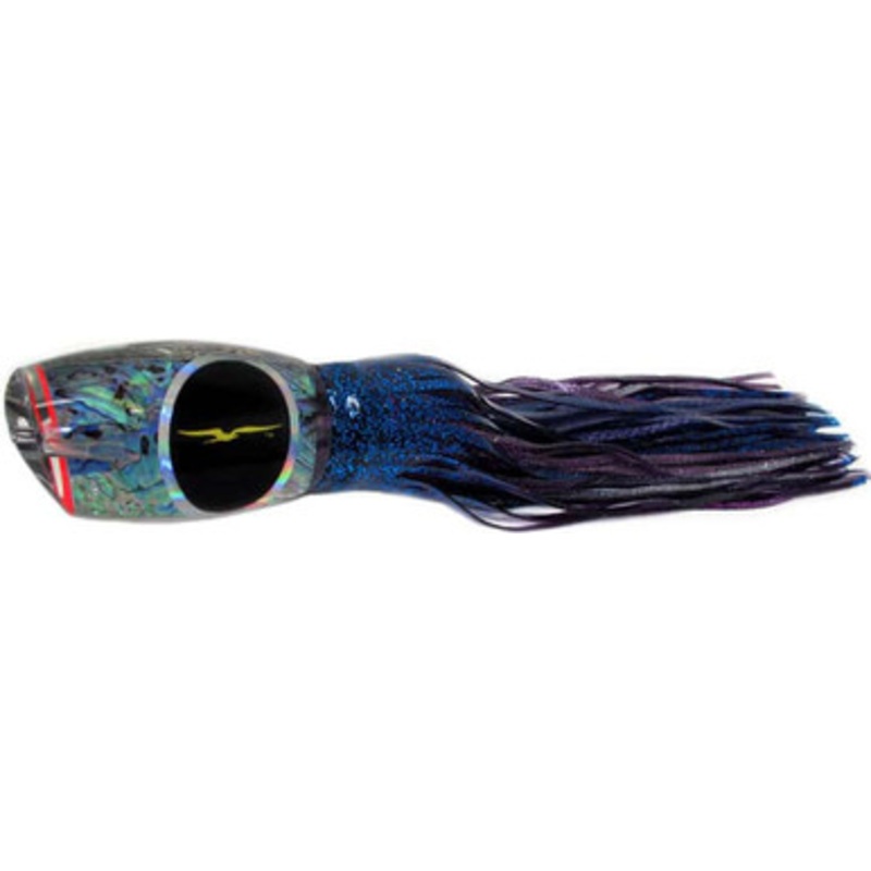 Black Bart Lures PUF-PBD Purple Blue Fleck/Purple Blue Dot Breakfast Heavy Tackle Skirted Lure