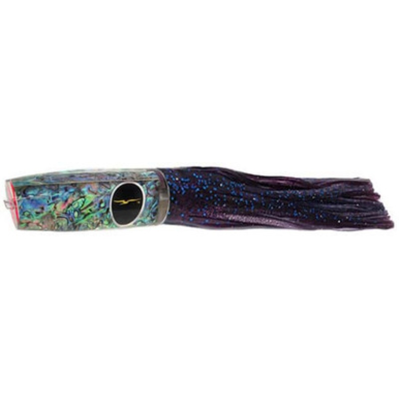 Black Bart Lures PUF-PBD Purple Blue Fleck/Purple Blue Dot Madeira Mama Heavy Tackle Skirted Lure