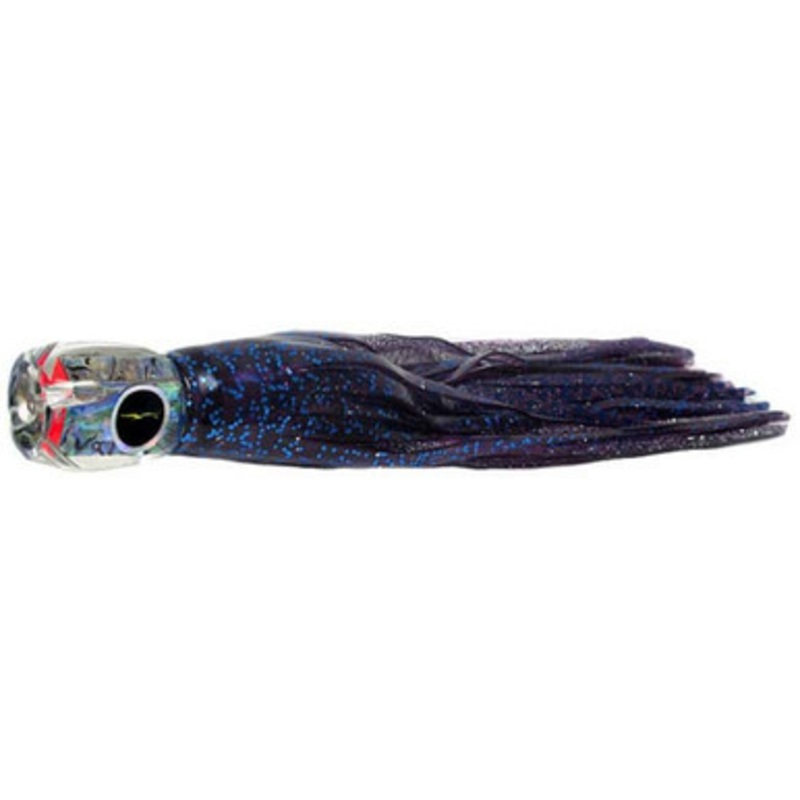 Black Bart Lures PUF-PBD Purple Blue Fleck/Purple Blue Dot St Thomas Prowler Medium/Heavy Tackle Skirted Lure
