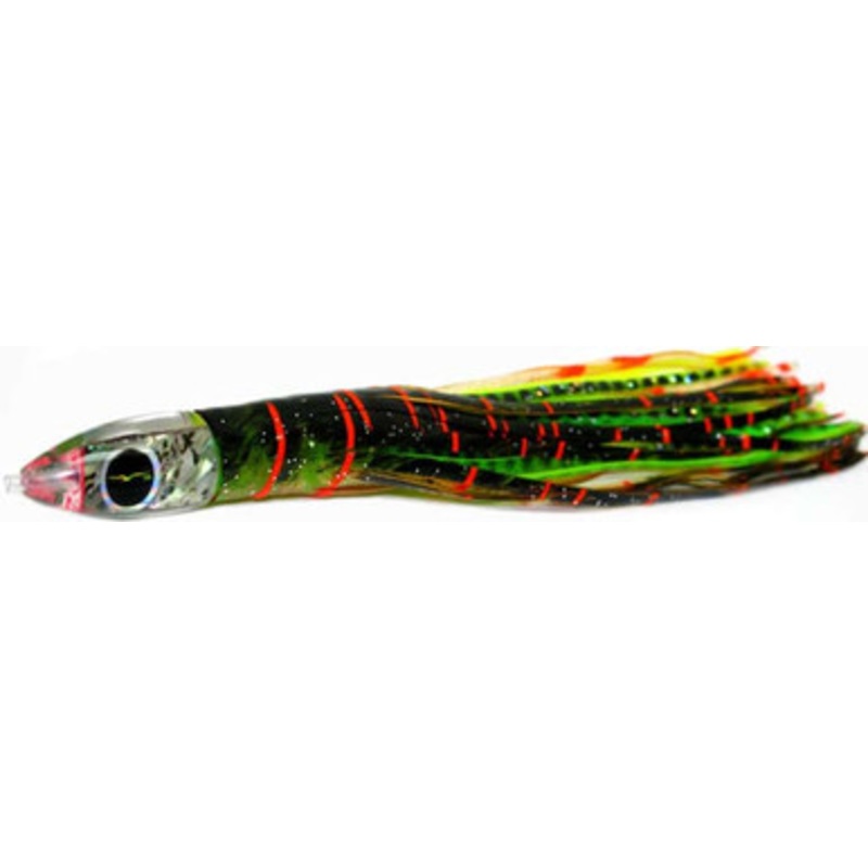 Black Bart Sushi Micro Bait Brown-Gold Orange/Green Chartreuse