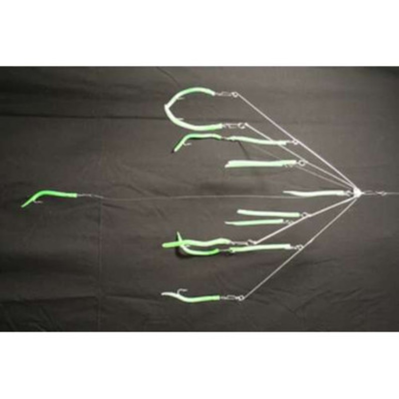 9er's 344-8 32'' Tube and Worm All Tube Lure - 3445GG Green