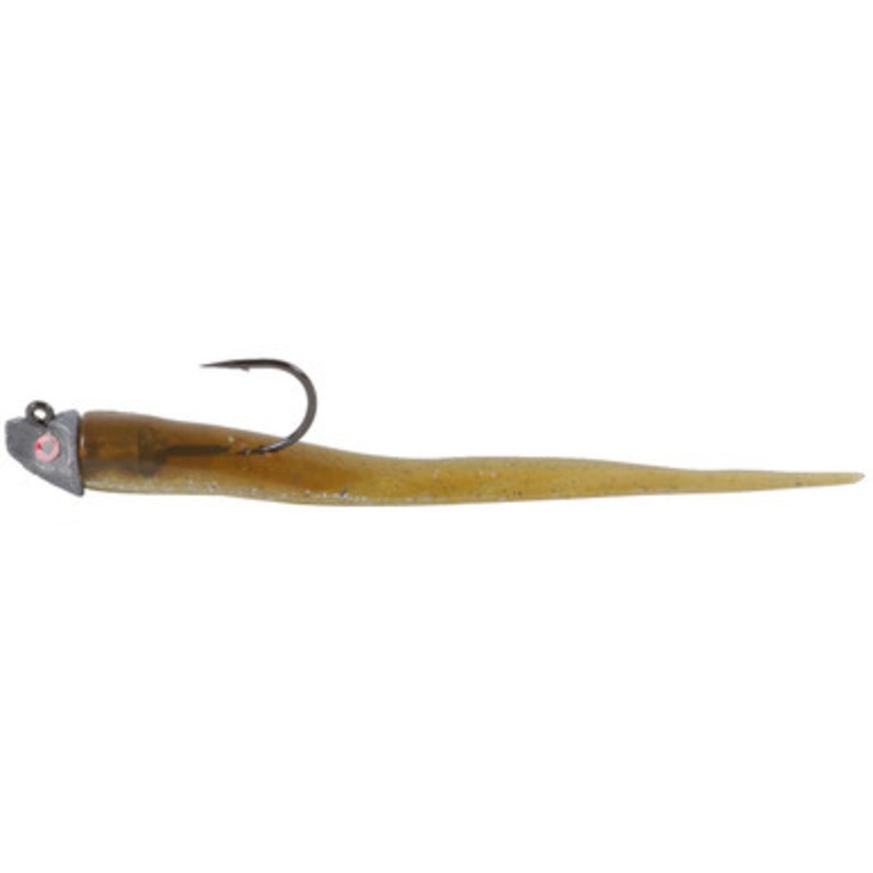 Al Gags EEL12 Whip-It Eel Lure 6in 09 Olive Cream