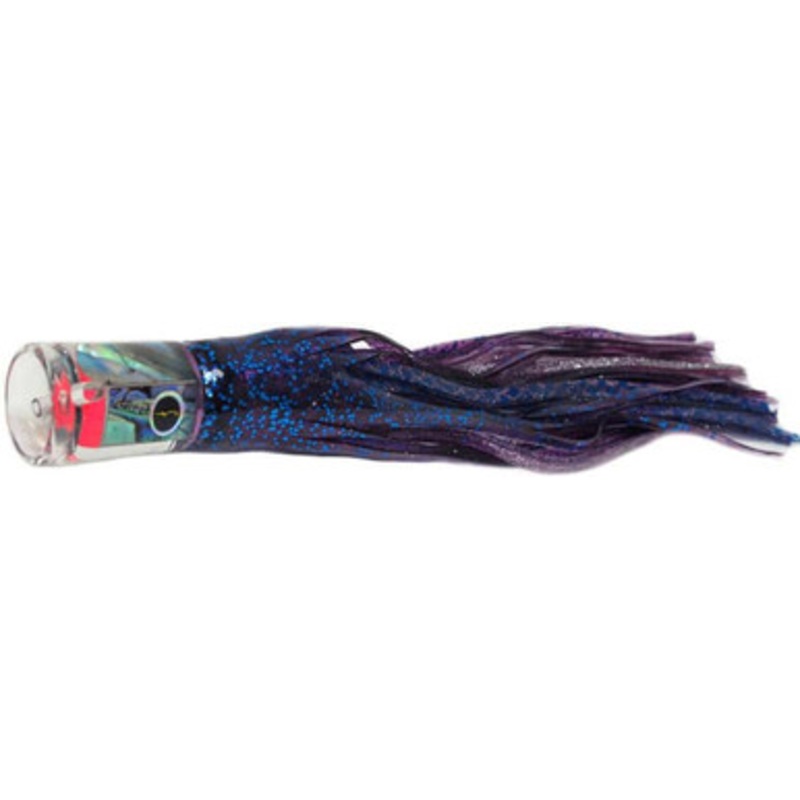 Black Bart Lures PUF-PBD Purple Blue Fleck/Purple Blue Dot El Squid Sr Medium Tackle Skirted Lure