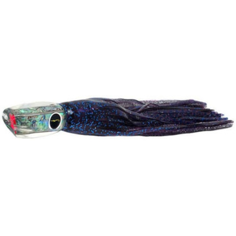 Black Bart Lures PUF-PBD Purple Blue Fleck/Purple Blue Dot Hawaiian Breakfast Medium/Heavy Tackle Skirted Lure
