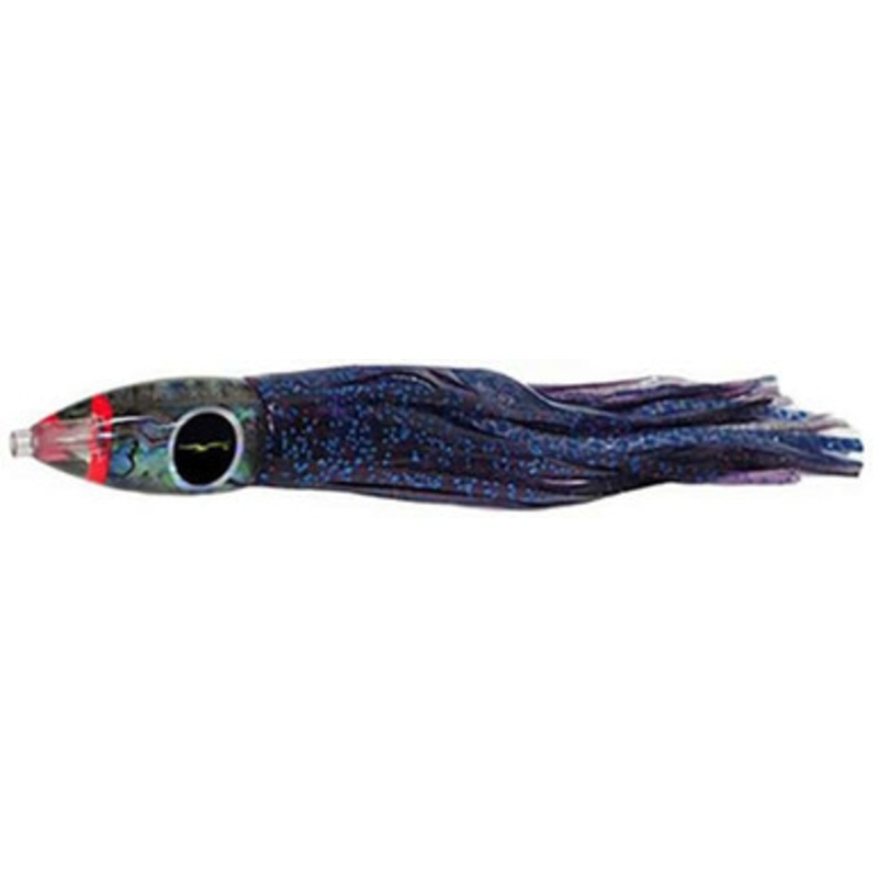 Black Bart Lures PUF-PBD Purple Blue Fleck/Purple Blue Dot Wicked Medium Tackle Skirted Lure