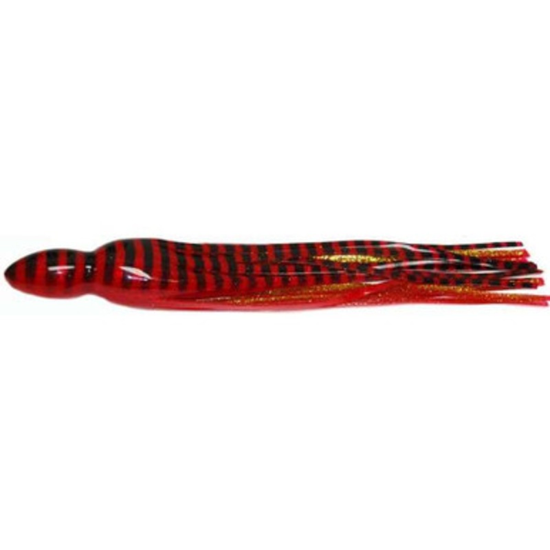Black Bart S7 17in Lure Replacement Skirts Red Black Tiger (RBT)