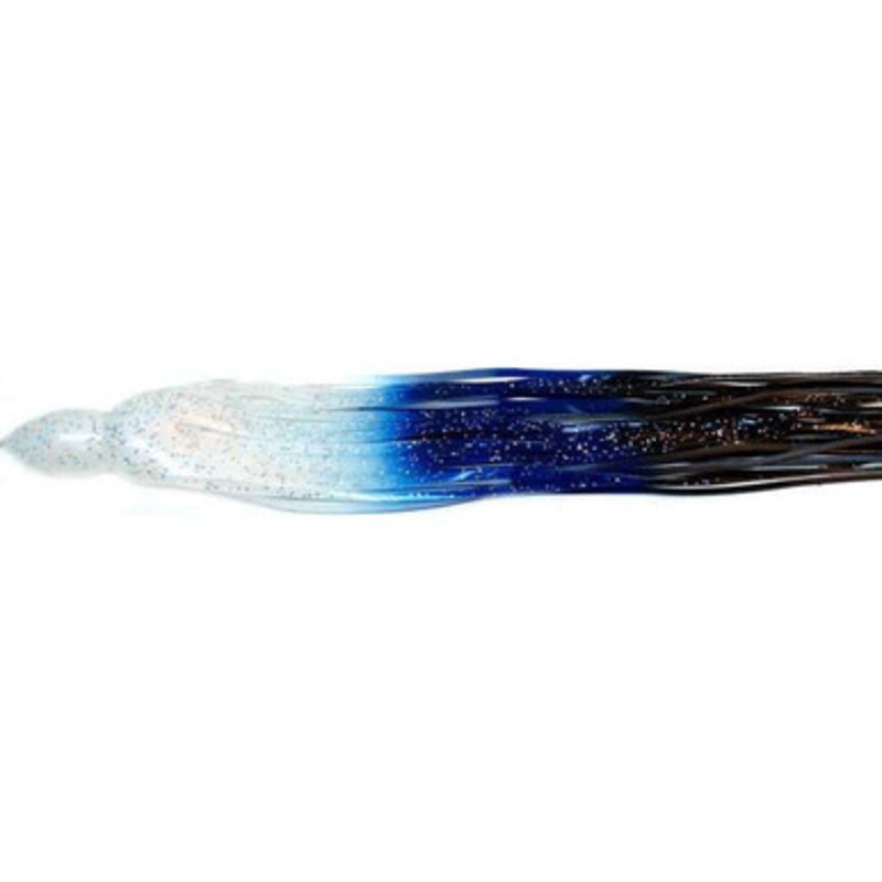 Black Bart S7 17in Lure Replacement Skirts White/Blue/Black (WBB)