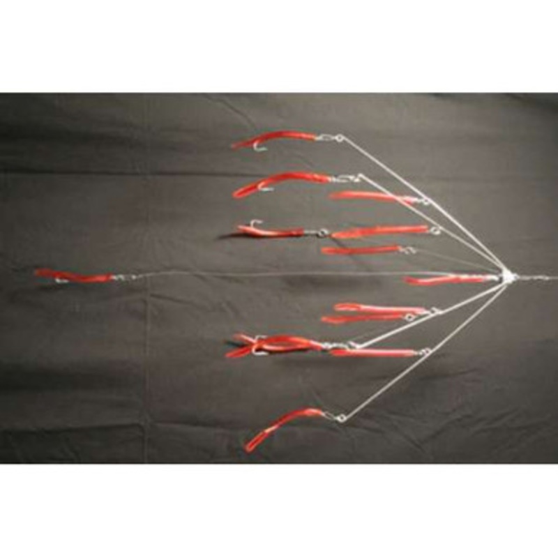 9er's 344-8 32'' Tube and Worm All Tube Lure - 3446RR Red