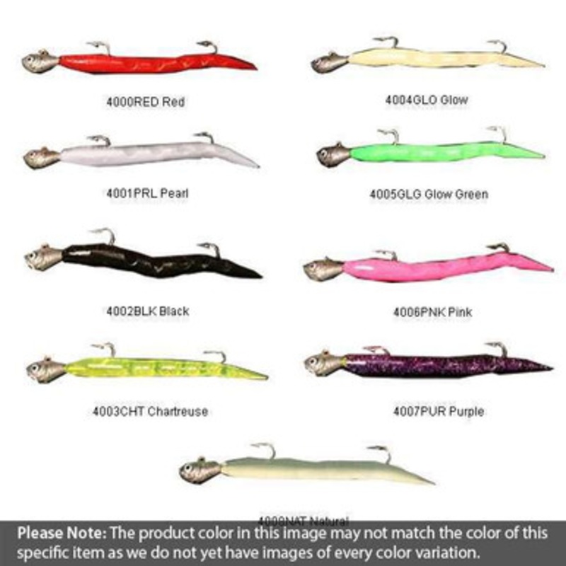 9er's 400 11'' Double Hooked Jig Head Lures - 4003CHT Chartreuse