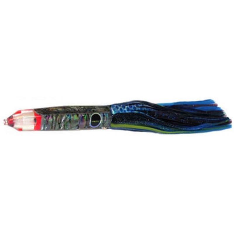 Black Bart Lures BBD-PUF Black Blue Dot/Purple Blue Fleck Wahoo Candy Medium/Heavy Tackle Skirted Lure