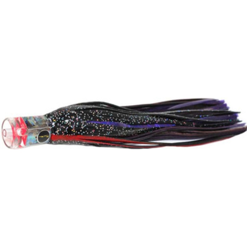 Black Bart Lures BK-PUF Black/Purple Blue Fleck El Squid Jr Light Tackle Skirted Lure