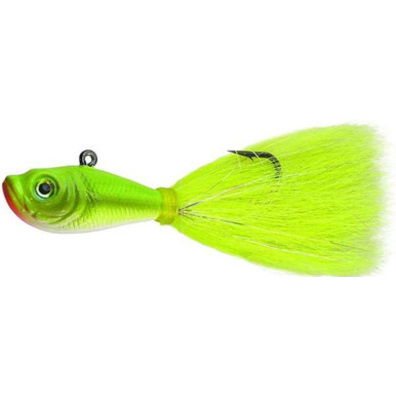 SPRO Prime Bucktail Jig - 3/8oz - Crazy Chartreuse