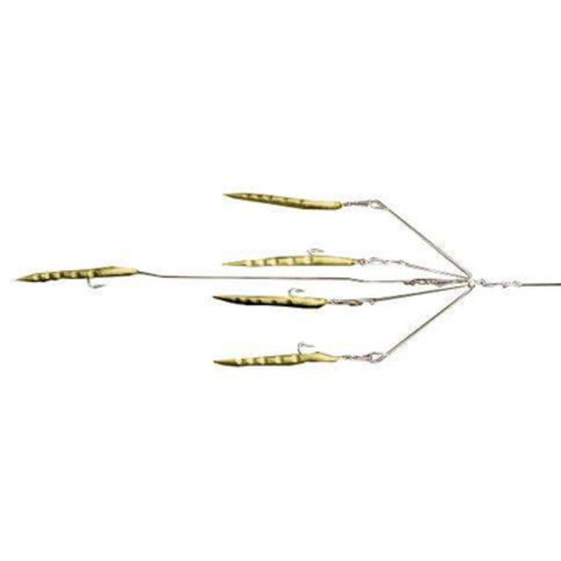 9er's 403 7'' 4 Arm N.E. Eel Rig Lure - 4038NAT Natural