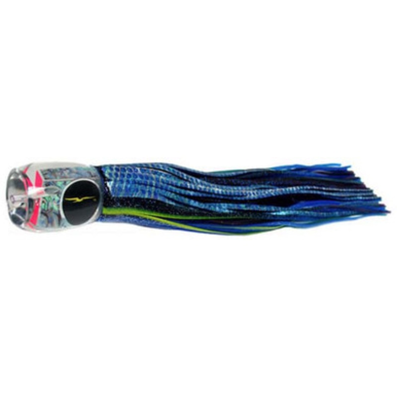 Black Bart Lures BBD-PUF Black Blue Dot/Purple Blue Fleck Abaco Prowler Heavy Tackle Skirted Lure