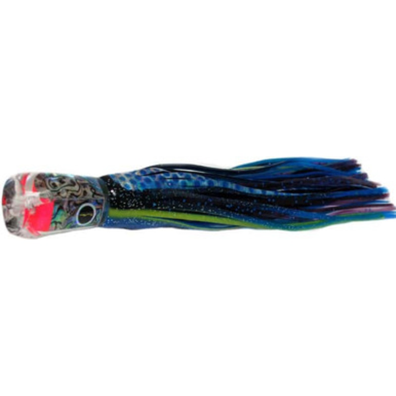 Black Bart Lures BBD-PUF Black Blue Dot/Purple Blue Fleck Canyon Prowler Light Tackle Skirted Lure
