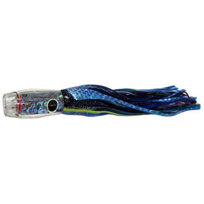 Black Bart Lures BBD-PUF Black Blue Dot/Purple Blue Fleck Kona Projet Medium/Heavy Tackle Skirted Lure