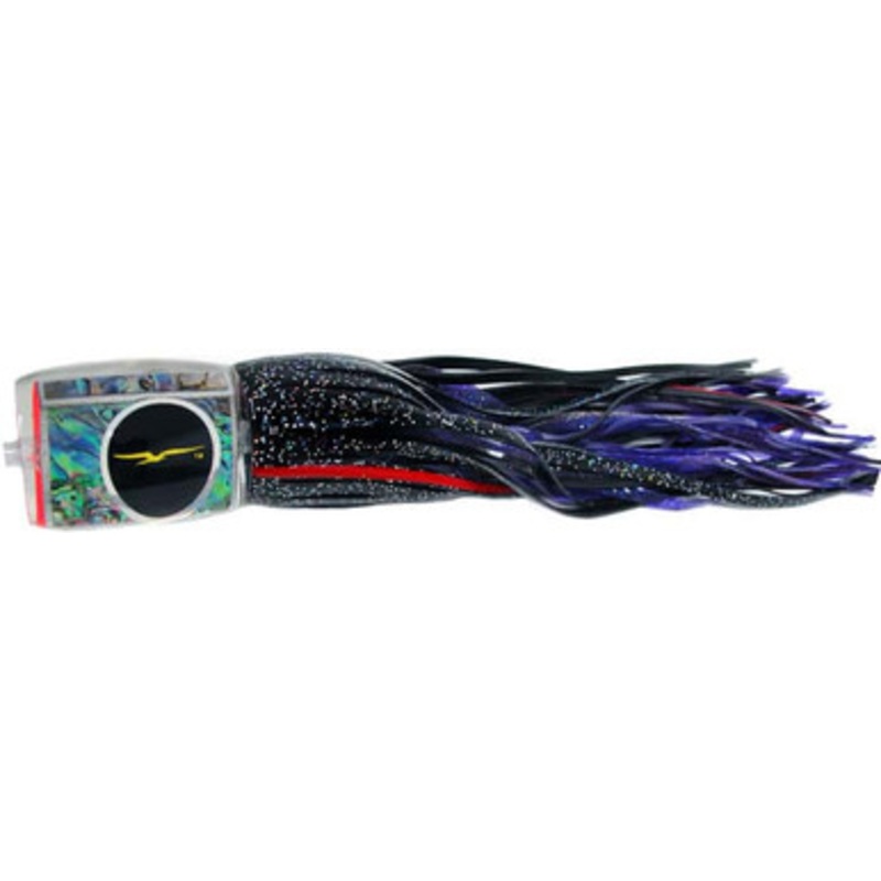 Black Bart Lures BK-PUF Black/Purple Blue Fleck Marlin Candy Medium/Heavy Tackle Skirted Lure