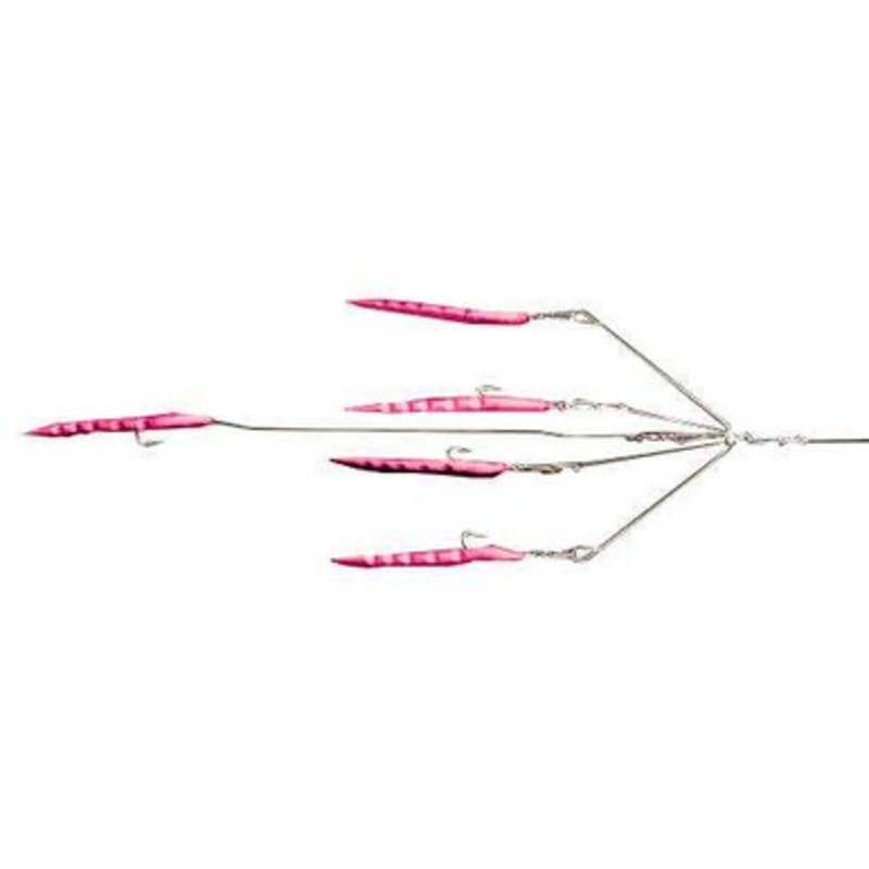 9er's 403 7'' 4 Arm N.E. Eel Rig Lure - 4036PNK Pink