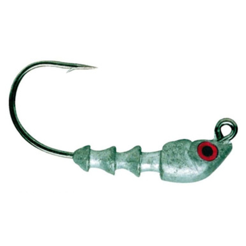 Bass Assassin JA06 1/8oz Jighead Lure JA06001 Lead/Red Eye