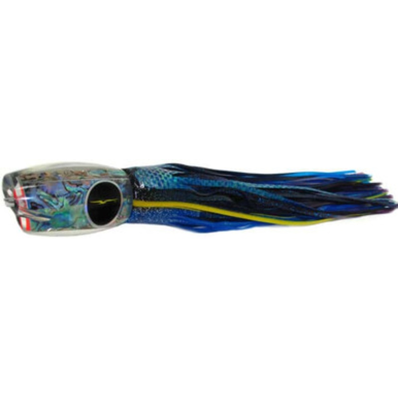 Black Bart Lures BBD-PUF Black Blue Dot/Purple Blue Fleck Blue Breakfast Heavy Tackle Skirted Lure