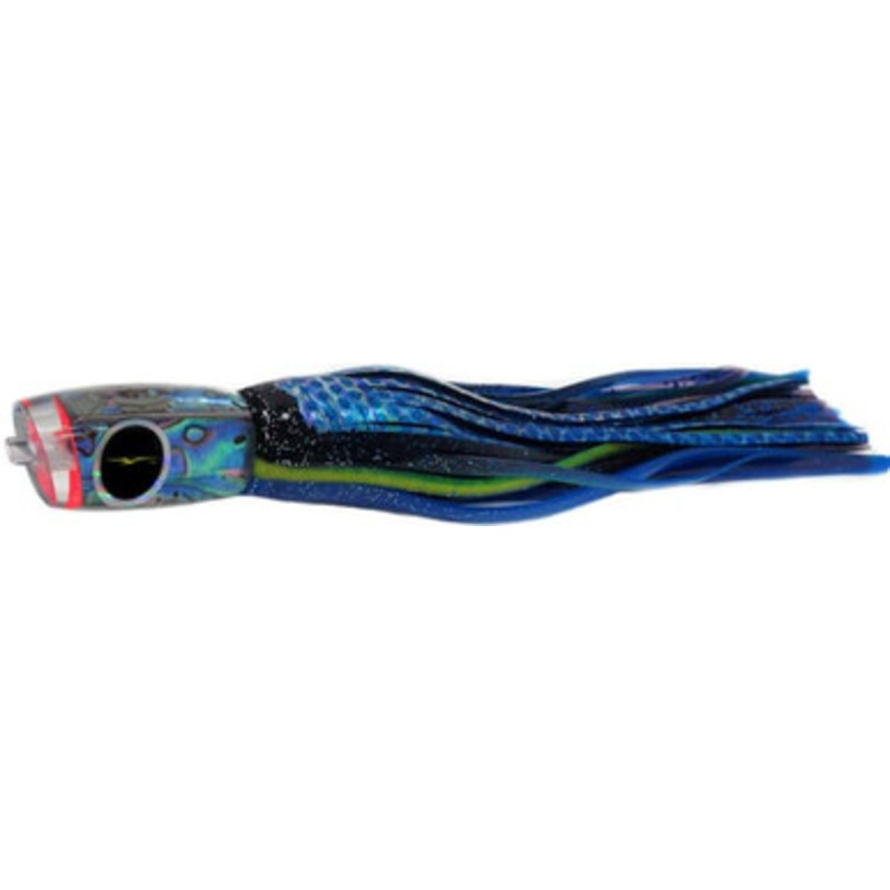 Black Bart Lures BBD-PUF Black Blue Dot/Purple Blue Fleck Mini 1656 Angle Medium Tackle Skirted Lure