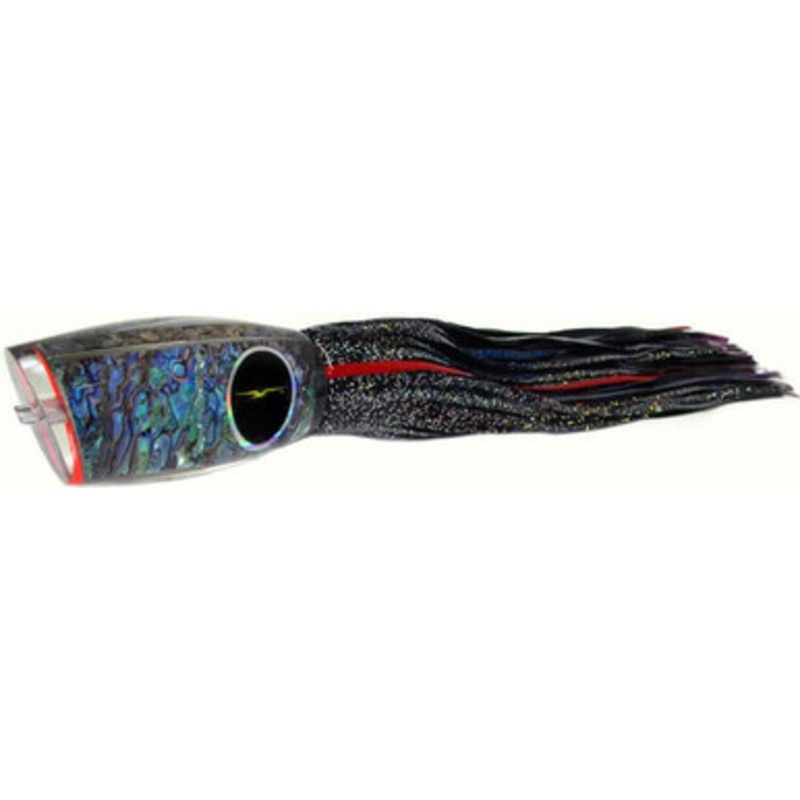 Black Bart Lures BK-PUF Black/Purple Blue Fleck Brazilliano Heavy Tackle Skirted Lure