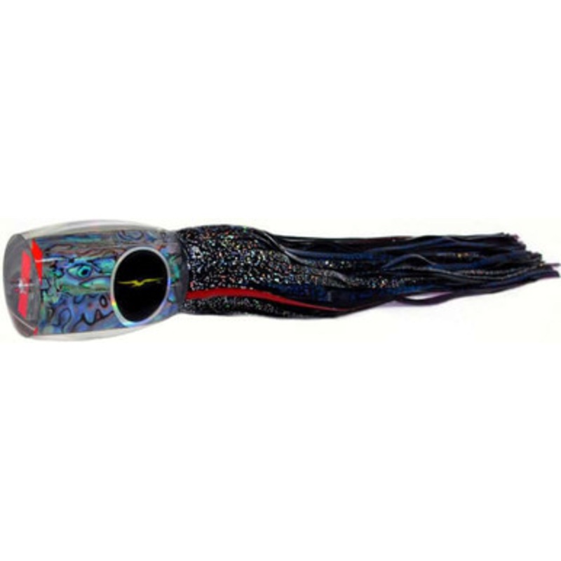 Black Bart Lures BK-PUF Black/Purple Blue Fleck Grander Candy Heavy Tackle Skirted Lure