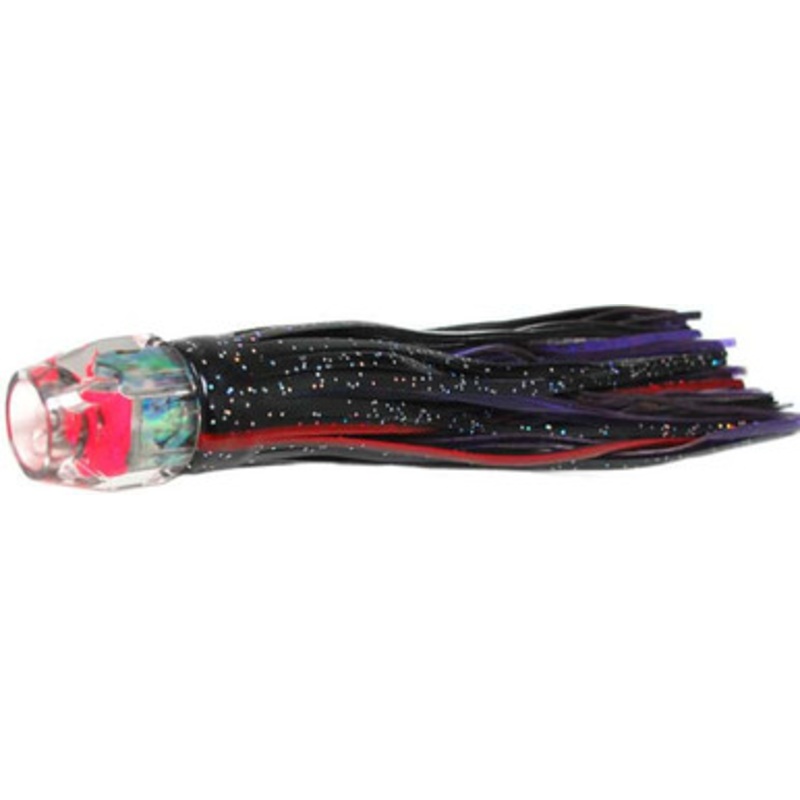 Black Bart Lures BK-PUF Black/Purple Blue Fleck Hex Jet Light Tackle Skirted Lure