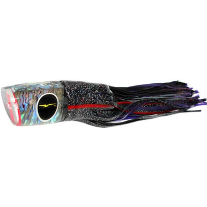 Black Bart Lures BK-PUF Black/Purple Blue Fleck Zulu Heavy Tackle Skirted Lure
