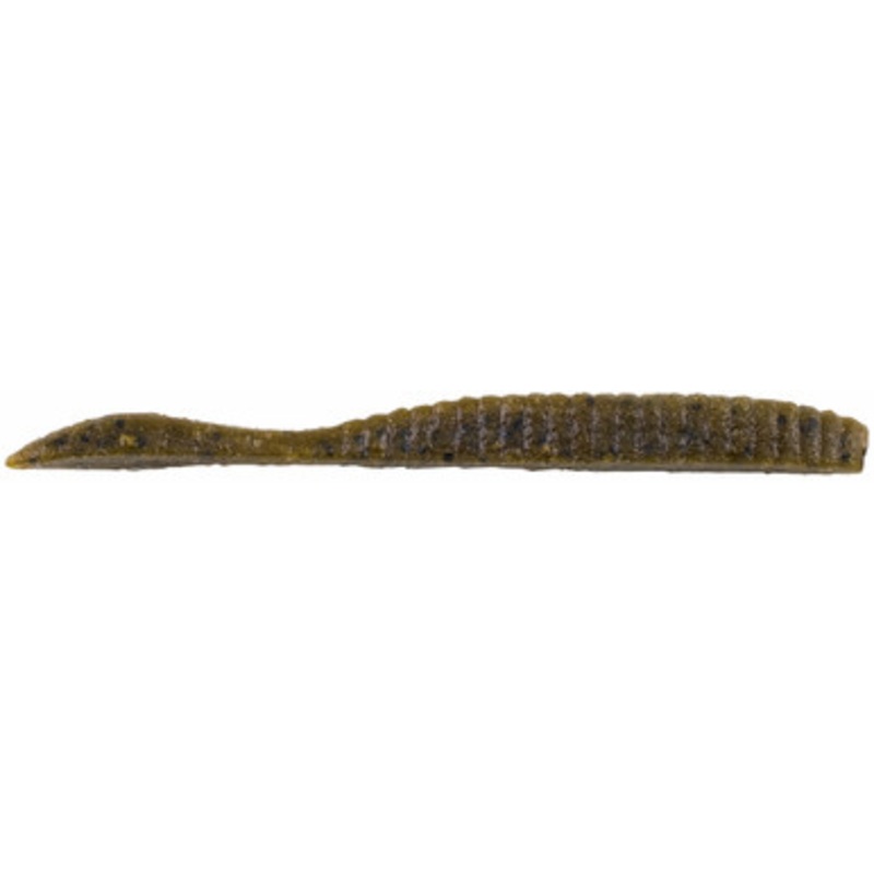 Berkley Maxscent Flat Worm - 3.6in - Green Pumpkin