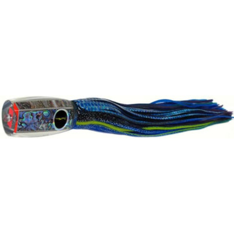 Black Bart Lures BBD-PUF Black Blue Dot/Purple Blue Fleck 1656 Flat Medium/Heavy Tackle Skirted Lure