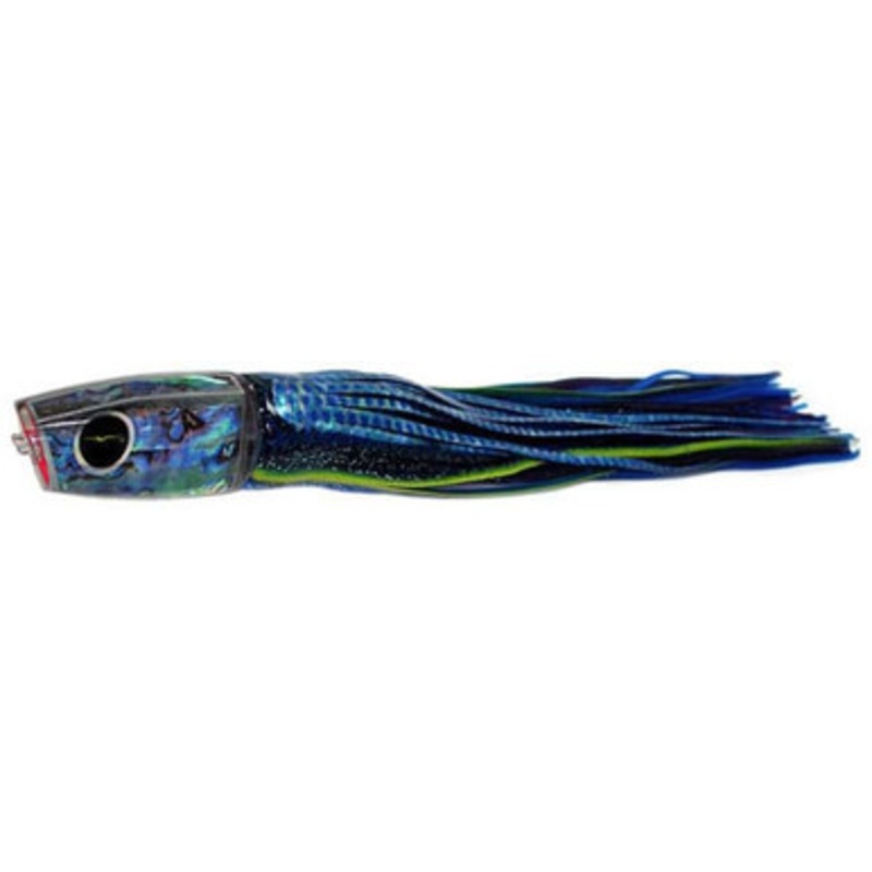 Black Bart Lures BBD-PUF Black Blue Dot/Purple Blue Fleck Big Rock Plunger Medium/Heavy Tackle Skirted Lure