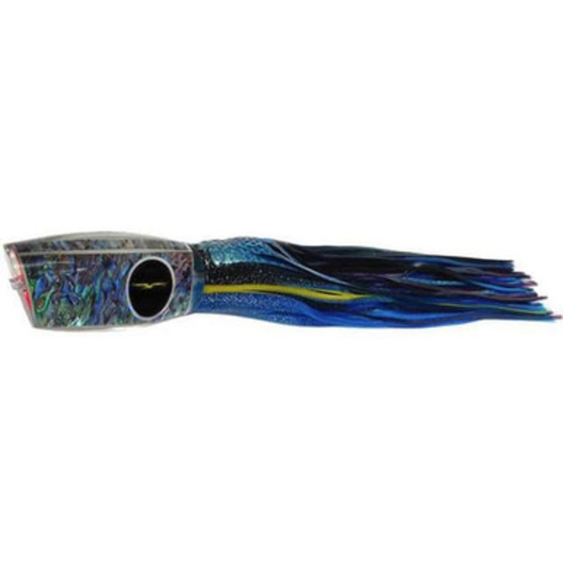 Black Bart Lures BBD-PUF Black Blue Dot/Purple Blue Fleck Breakfast Heavy Tackle Skirted Lure